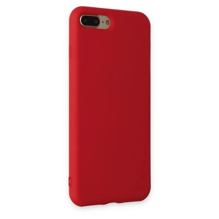 BFS  iPhone 7 Plus Kılıf Nano içi Kadife Silikon - Kırmızı