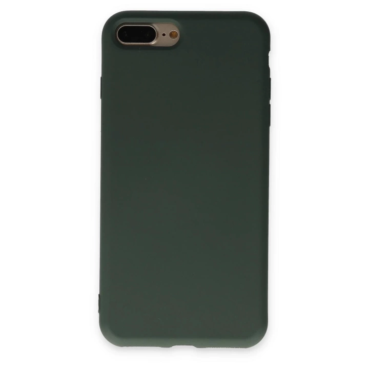 BFS  iPhone 7 Plus Kılıf Nano içi Kadife Silikon - Koyu Yeşil