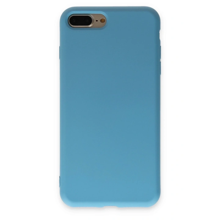 BFS  iPhone 7 Plus Kılıf Nano içi Kadife Silikon - Mavi