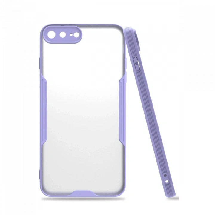 BFS  iPhone 7 Plus Kılıf Platin Silikon - Lila