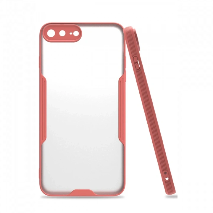 BFS  iPhone 7 Plus Kılıf Platin Silikon - Pembe