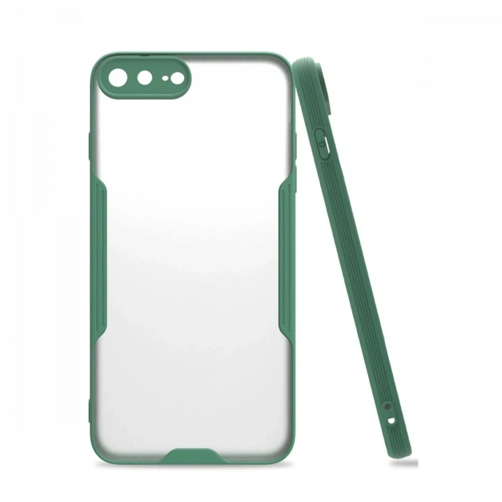 BFS  iPhone 7 Plus Kılıf Platin Silikon - Yeşil