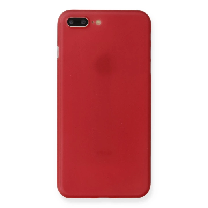 BFS  iPhone 7 Plus Kılıf PP Ultra İnce Kapak - Kırmızı