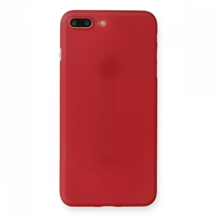 BFS  iPhone 7 Plus Kılıf PP Ultra İnce Kapak - Kırmızı