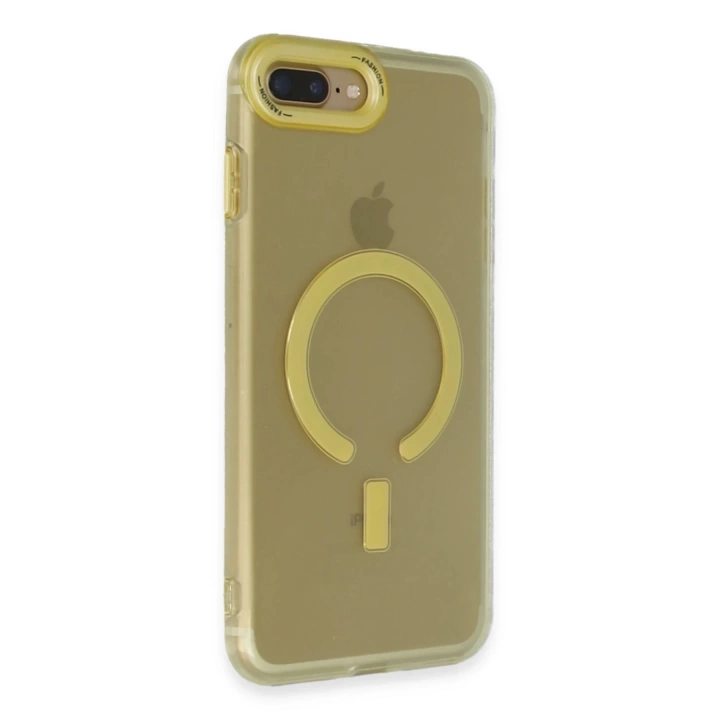 BFS  iPhone 7 Plus Kılıf Troy Magsafe Kapak - Sarı
