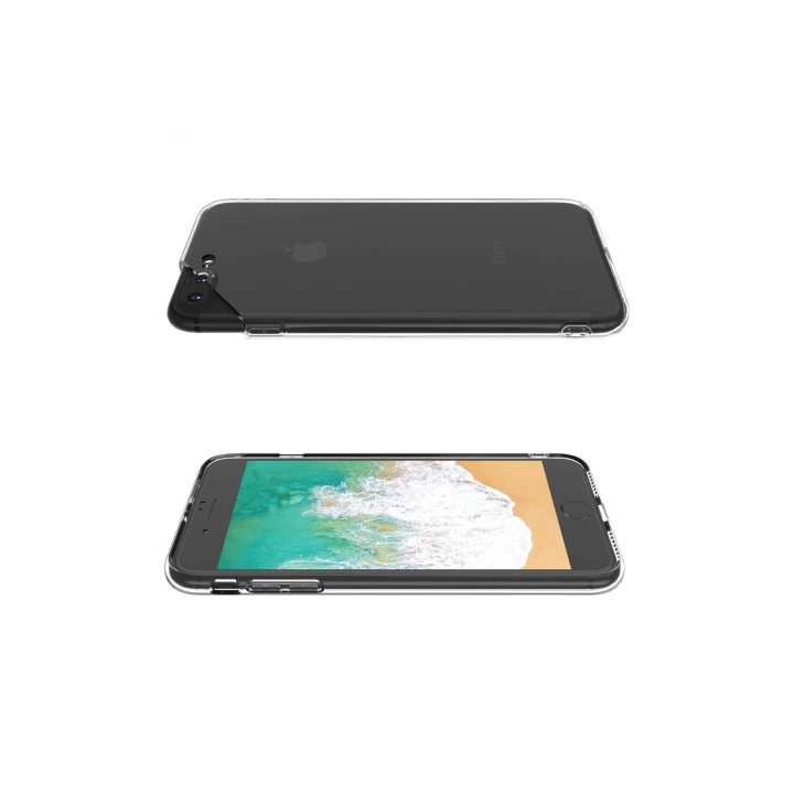 BFS  iPhone 8 Plus Kılıf Deluxe 2mm Şeffaf Silikon