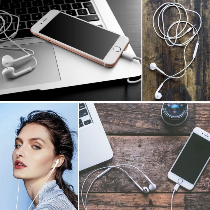 BFS  İphone Ucu Çıkışlı Pop Up Kulakiçi Yumuşak Kontrol Tuşlu Kulaklık