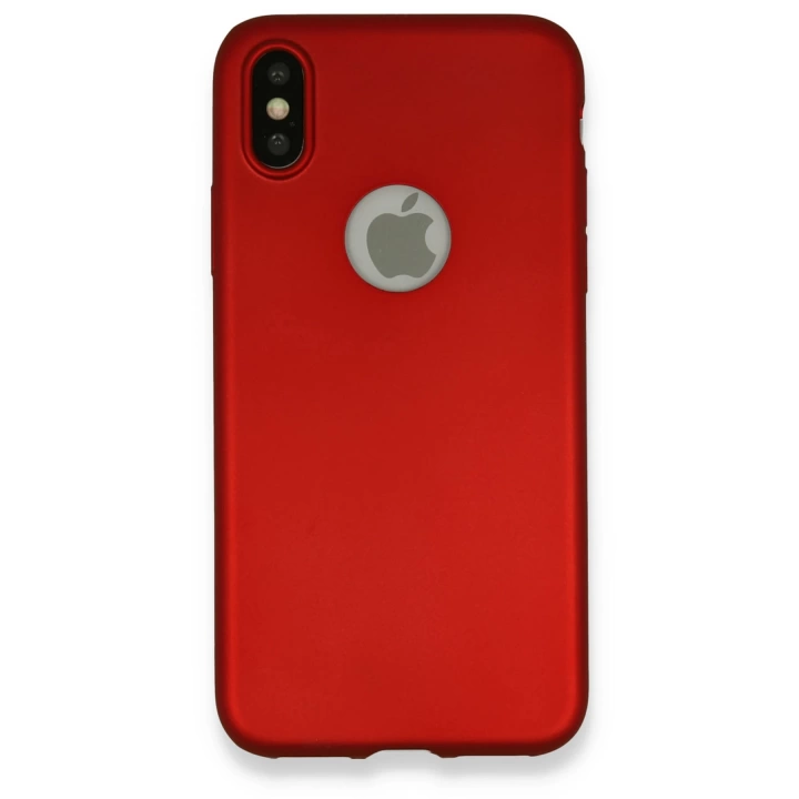 BFS  iPhone X Kılıf First Silikon - Bordo