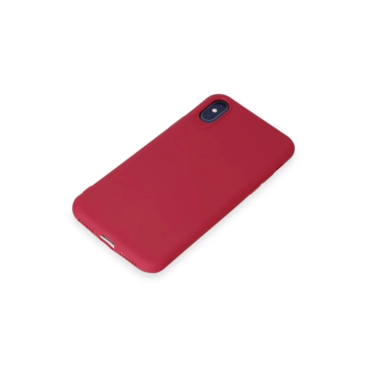 BFS  iPhone X Kılıf First Silikon - Fuşya