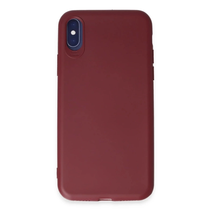 BFS  iPhone X Kılıf First Silikon - Kiremit