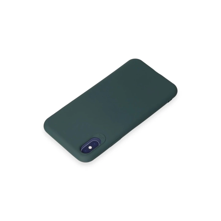 BFS  iPhone X Kılıf First Silikon - Koyu Yeşil
