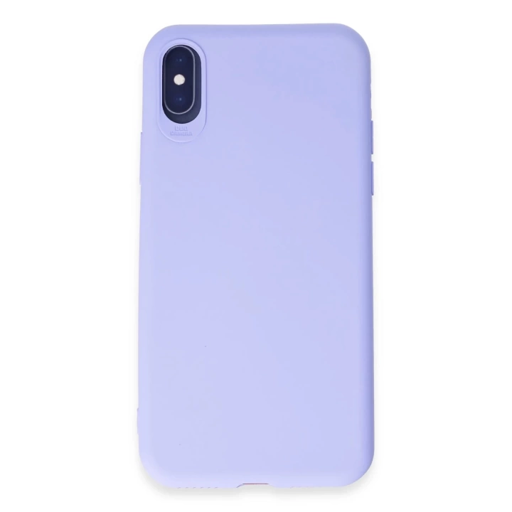 BFS  iPhone X Kılıf First Silikon - Lila