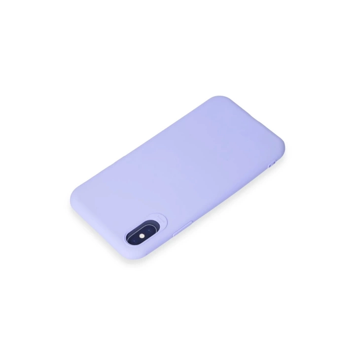 BFS  iPhone X Kılıf First Silikon - Lila