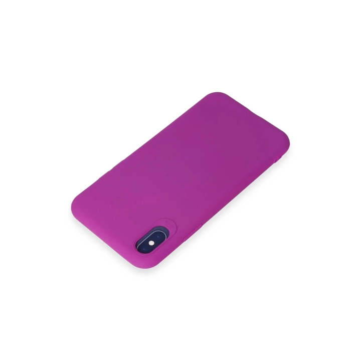 BFS  iPhone X Kılıf First Silikon - Mor