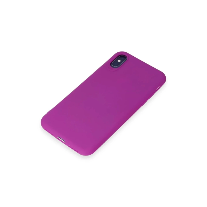 BFS  iPhone X Kılıf First Silikon - Mor