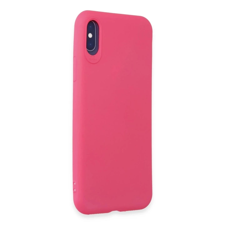 BFS  iPhone X Kılıf First Silikon - Pembe
