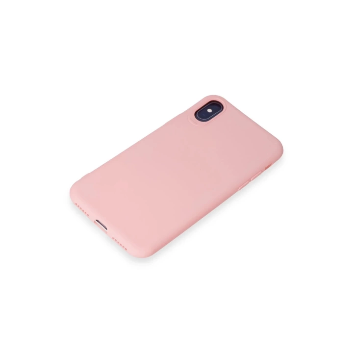 BFS  iPhone X Kılıf First Silikon - Pudra