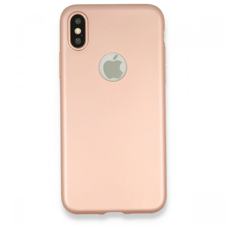 BFS  iPhone X Kılıf First Silikon - Rose Gold