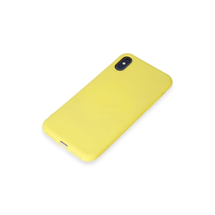BFS  iPhone X Kılıf First Silikon - Sarı