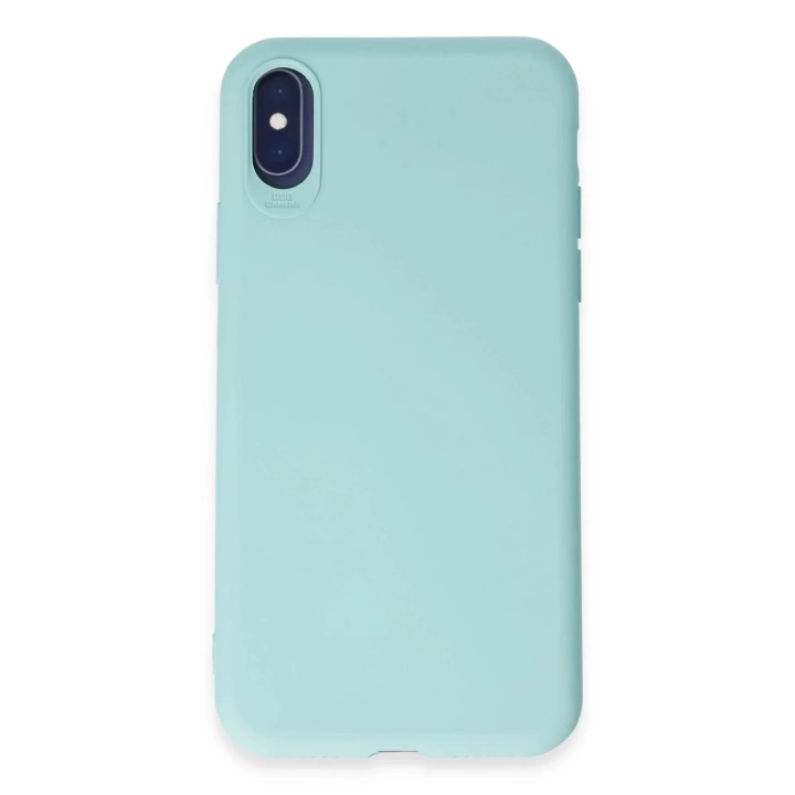 BFS  iPhone X Kılıf First Silikon - Turkuaz
