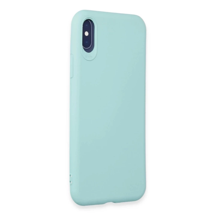 BFS  iPhone X Kılıf First Silikon - Turkuaz