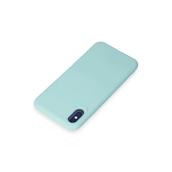 BFS  iPhone X Kılıf First Silikon - Turkuaz