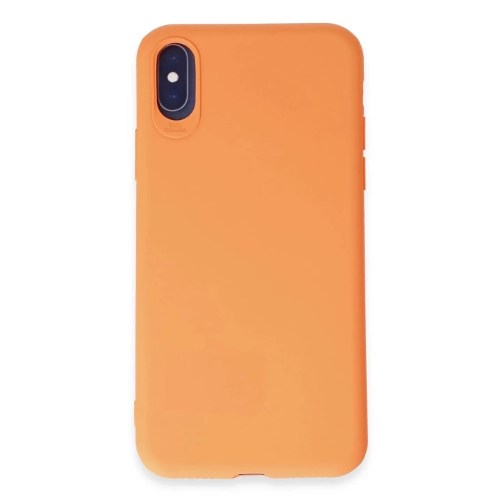 BFS  iPhone X Kılıf First Silikon - Turuncu