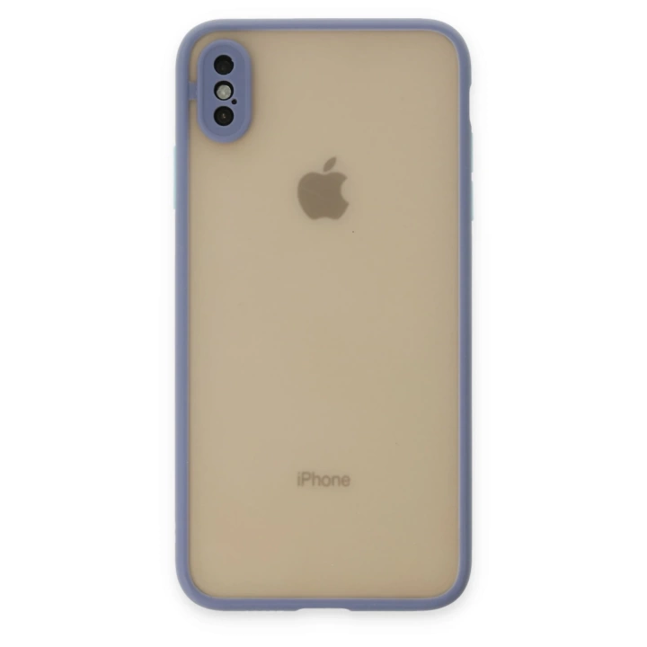 BFS  iPhone X Kılıf Montreal Silikon Kapak - Gri