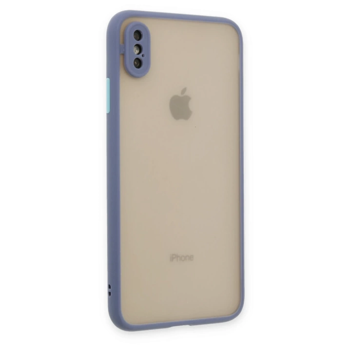 BFS  iPhone X Kılıf Montreal Silikon Kapak - Gri