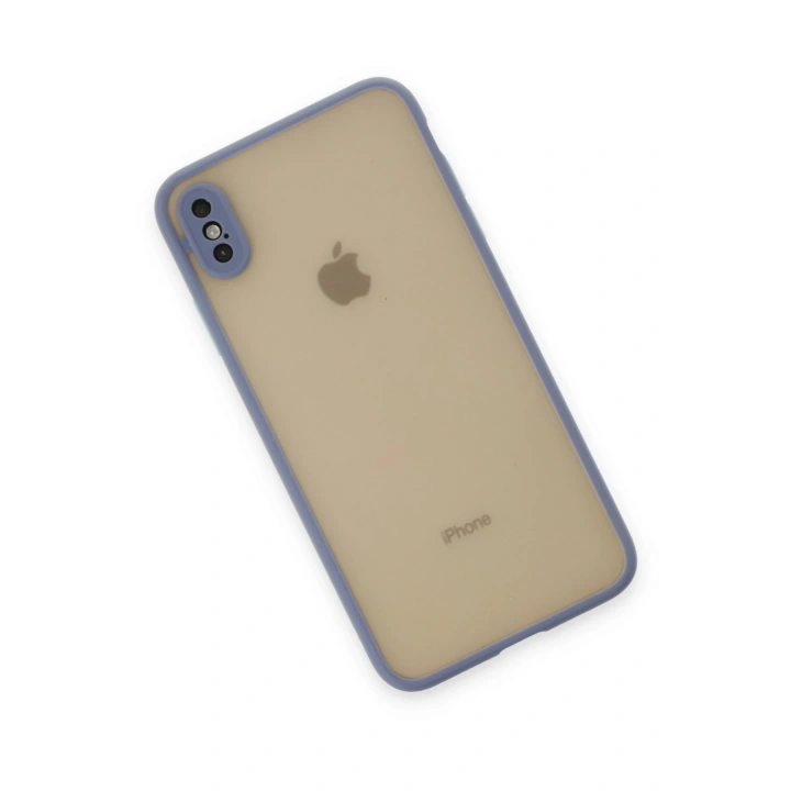 BFS  iPhone X Kılıf Montreal Silikon Kapak - Gri