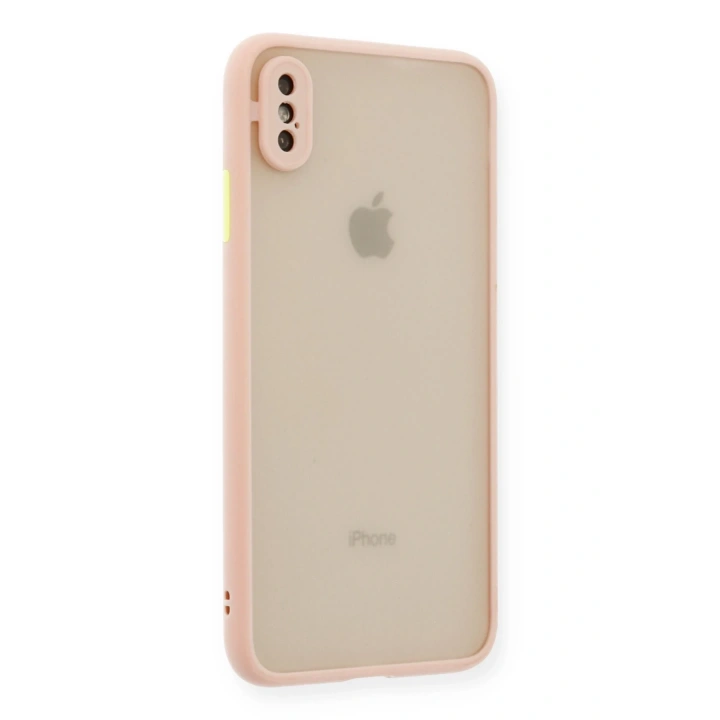 BFS  iPhone X Kılıf Montreal Silikon Kapak - Pembe
