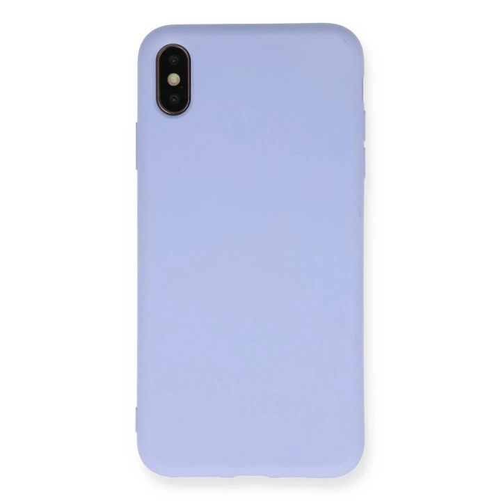 BFS  iPhone X Kılıf Nano içi Kadife Silikon - Lila