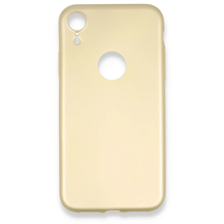 BFS  iPhone XR Kılıf First Silikon - Gold