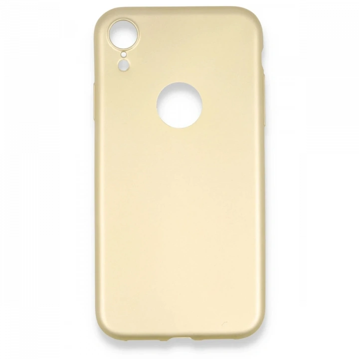 BFS  iPhone XR Kılıf First Silikon - Gold
