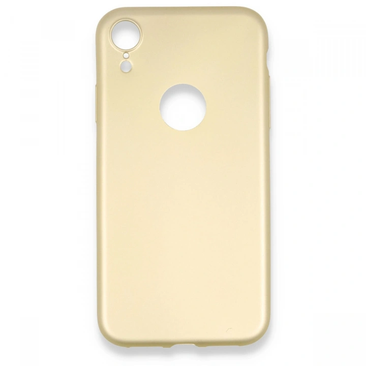 BFS  iPhone XR Kılıf First Silikon - Gold