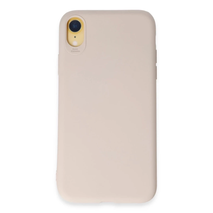 BFS  iPhone XR Kılıf First Silikon - Krem