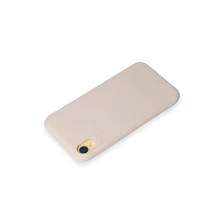 BFS  iPhone XR Kılıf First Silikon - Krem