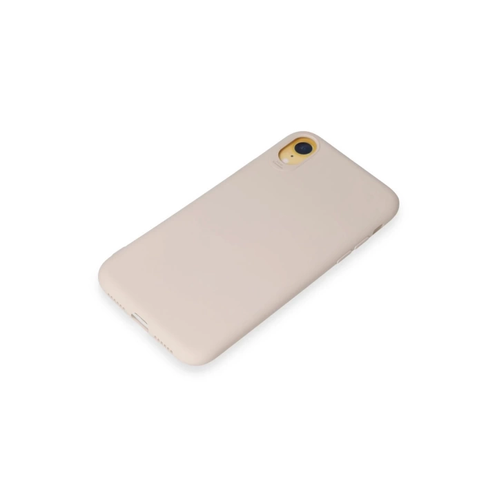 BFS  iPhone XR Kılıf First Silikon - Krem