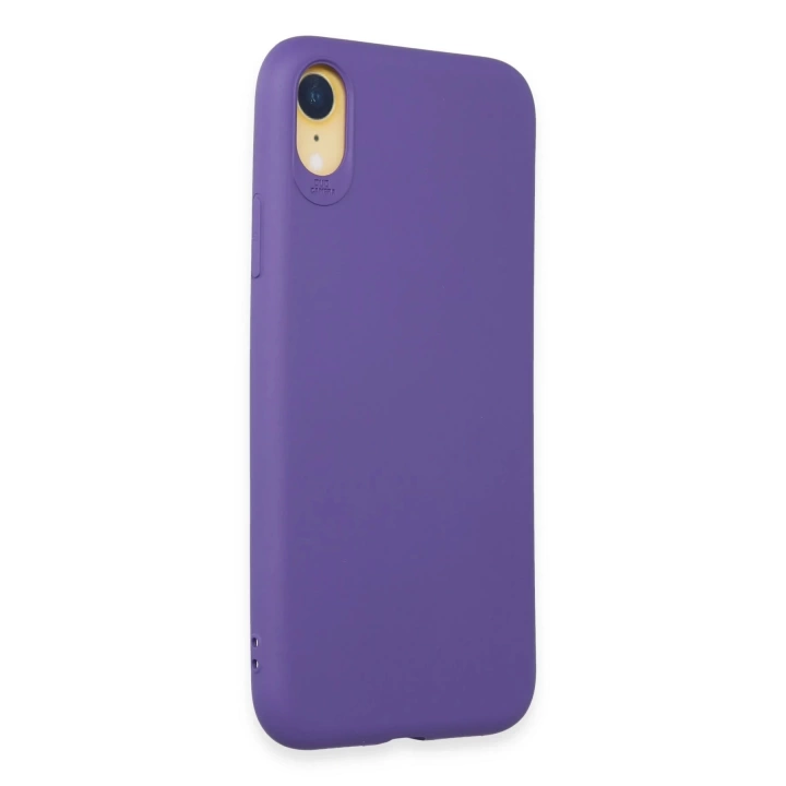 BFS  iPhone XR Kılıf First Silikon - Mor