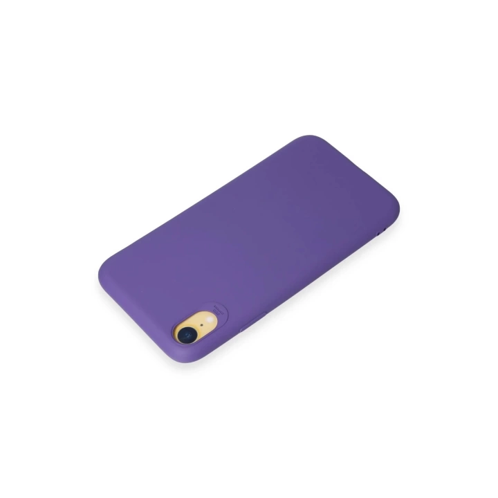 BFS  iPhone XR Kılıf First Silikon - Mor