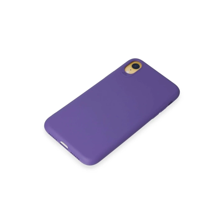 BFS  iPhone XR Kılıf First Silikon - Mor
