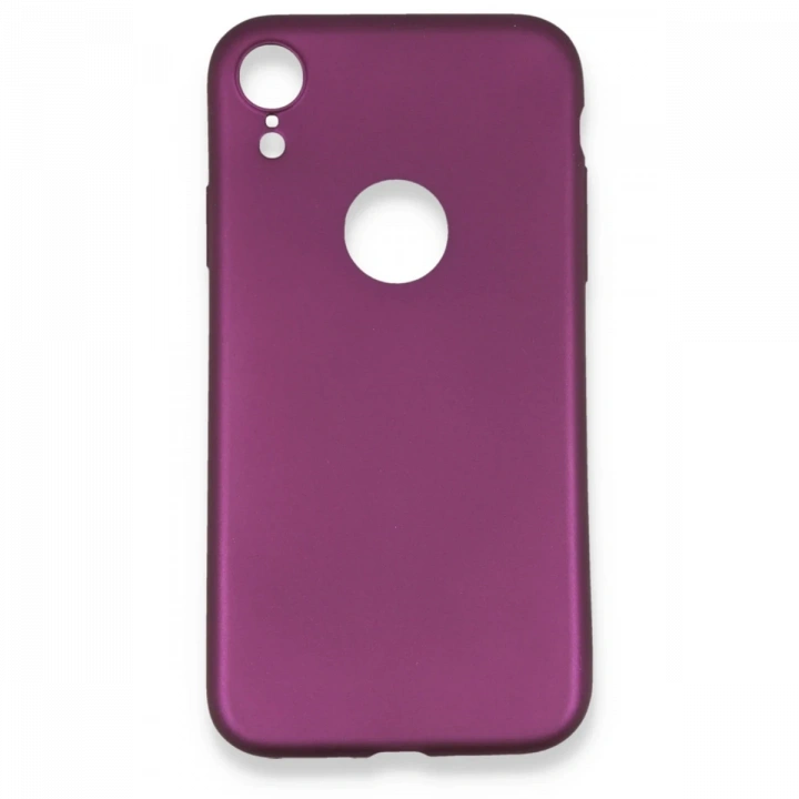 BFS  iPhone XR Kılıf First Silikon - Mürdüm