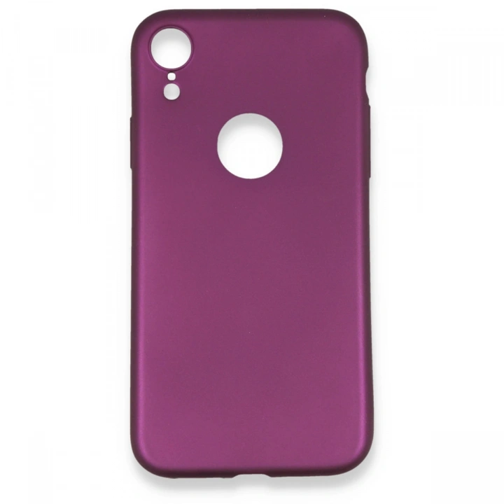 BFS  iPhone XR Kılıf First Silikon - Mürdüm