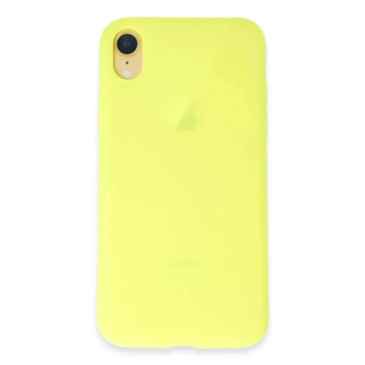 BFS  iPhone XR Kılıf First Silikon - Parlak Yeşil