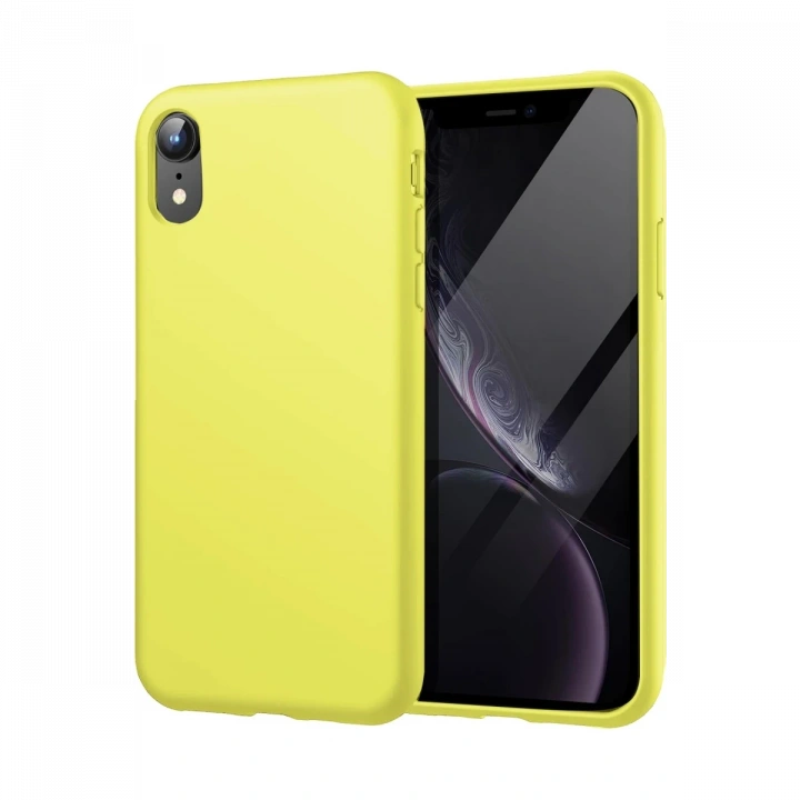 BFS  iPhone XR Kılıf First Silikon - Parlak Yeşil