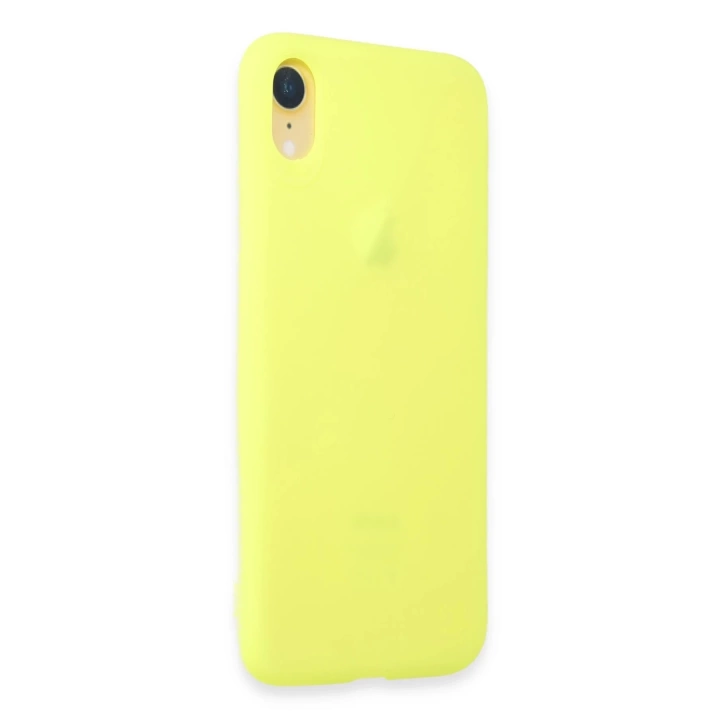 BFS  iPhone XR Kılıf First Silikon - Parlak Yeşil