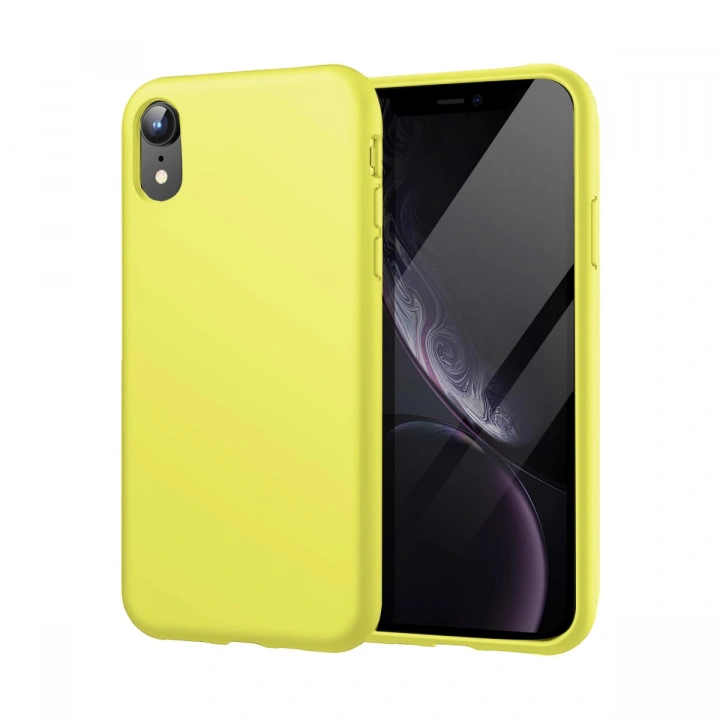 BFS  iPhone XR Kılıf First Silikon - Parlak Yeşil