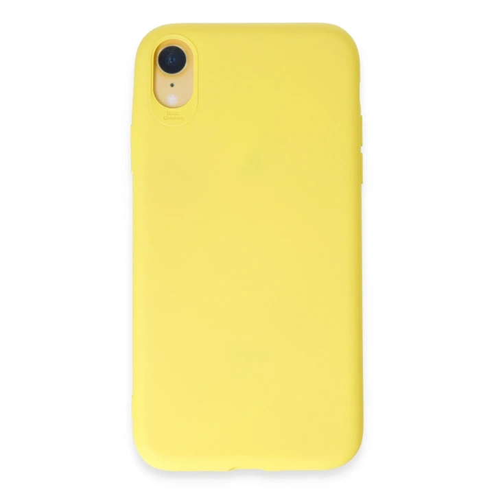 BFS  iPhone XR Kılıf First Silikon - Sarı