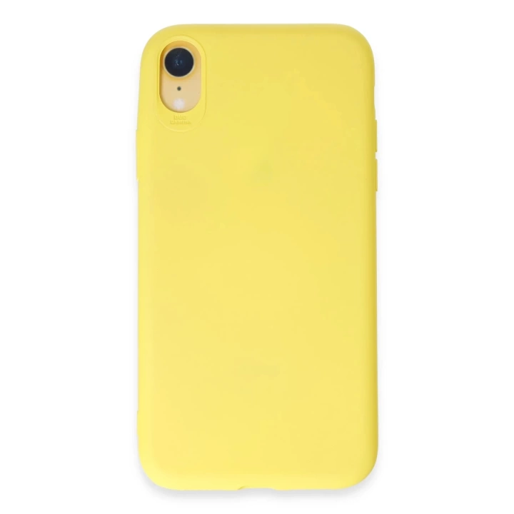 BFS  iPhone XR Kılıf First Silikon - Sarı
