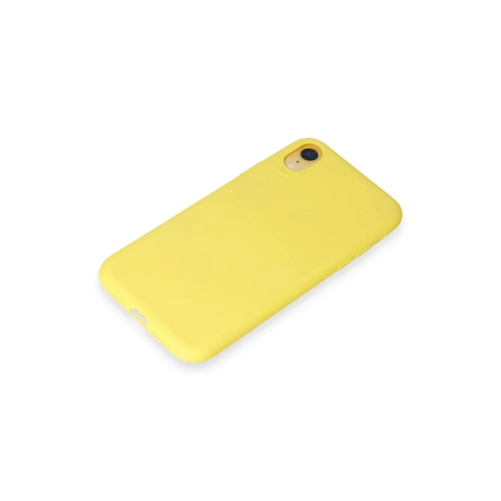 BFS  iPhone XR Kılıf First Silikon - Sarı